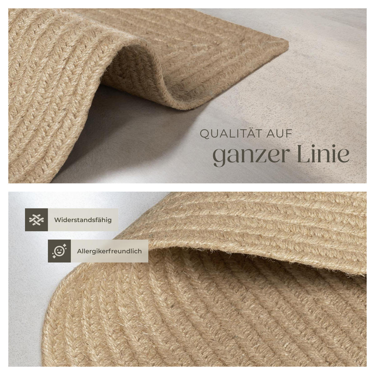 GEFLOCHTENER-TEPPICH Vibe,strapazierfähig und pflegeleicht,braun - Braun, Textil (200/290cm) - tectake
