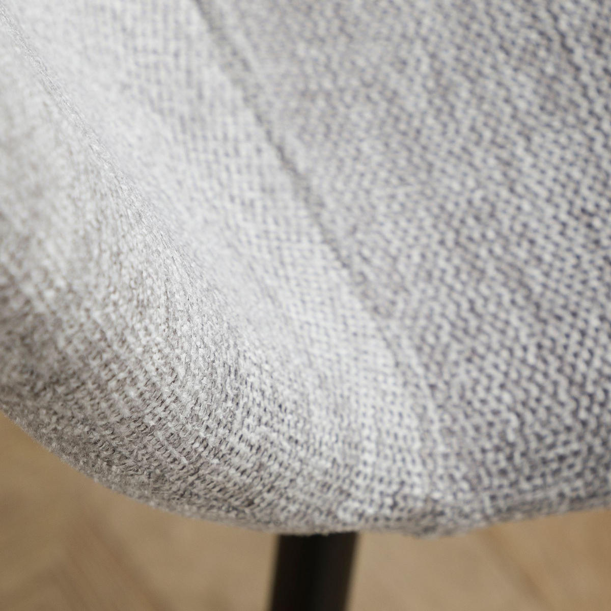 ESSZIMMERSTÜHLE AUDREY 4ER-SET - Grau, Textil (43/80/50cm) - IDIMEX