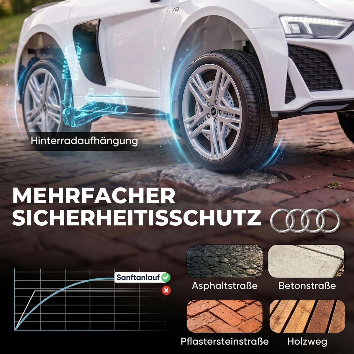 FAHRZEUGE zum Draufsitzen Weiß 107.0/58.0/44.0cm - Weiß, Kunststoff (107/58/44cm)