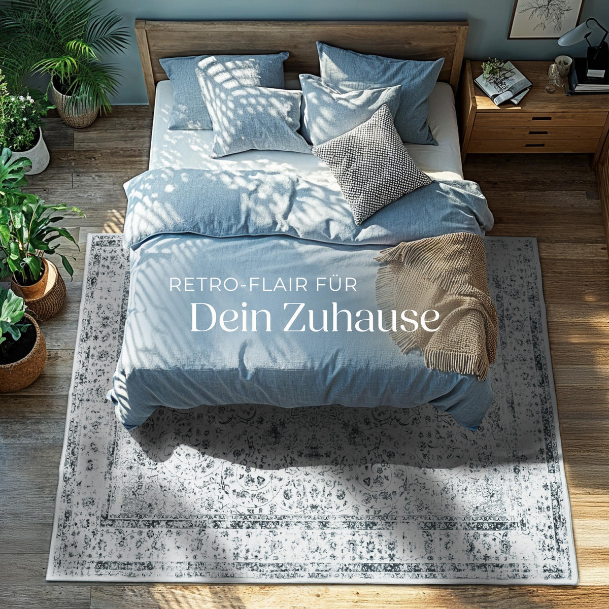 TEPPICH Vintage Design Aliya,rutschfeste Unterseite,grau - Grau, Kunststoff (160/230cm) - tectake