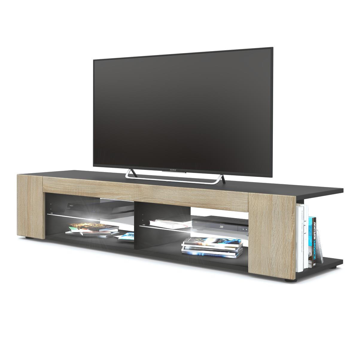 Vladon Lowboard Eiche San Remo 134.5x30.5x38.5 cm
