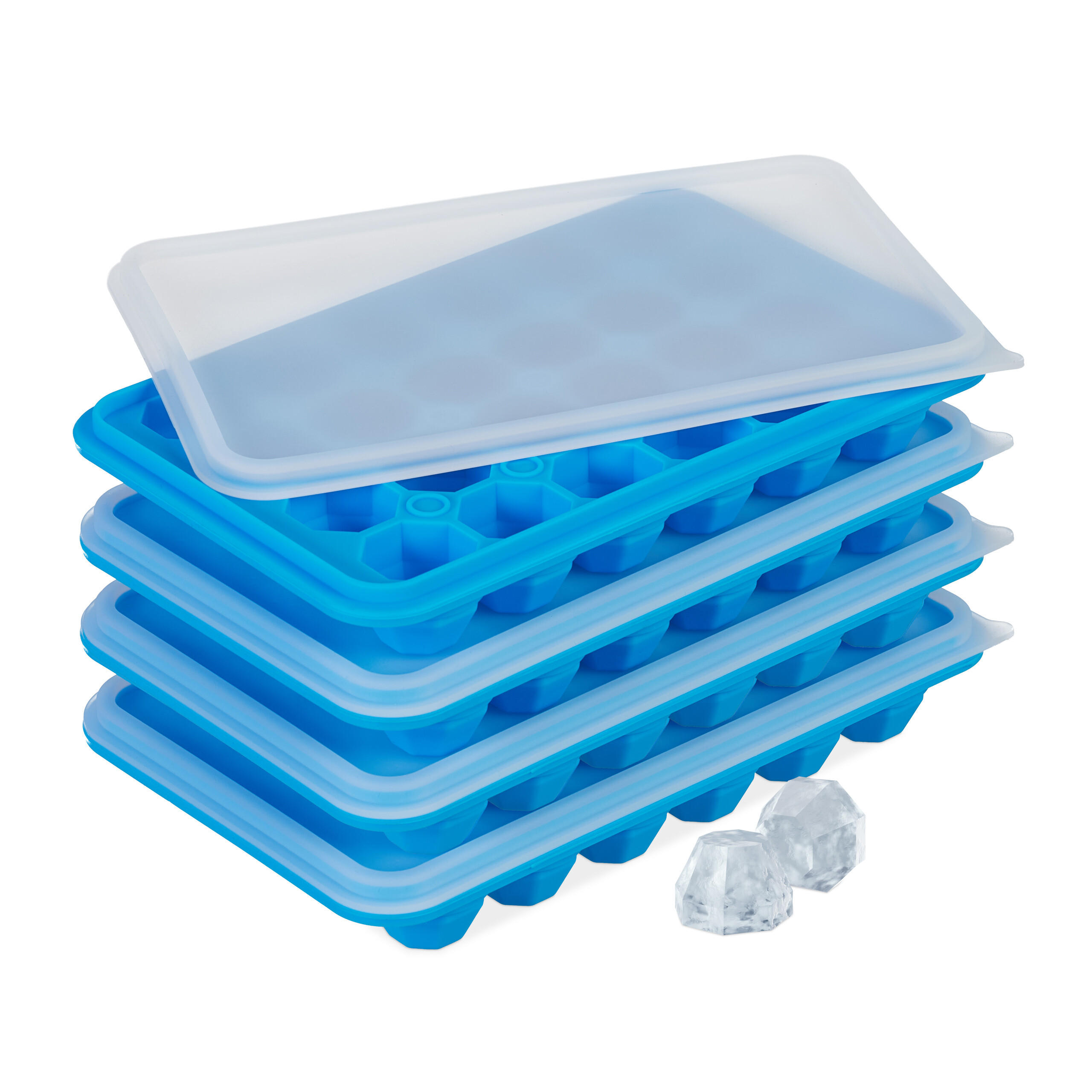 Relaxdays Eiswürfelform Blau 20.5x3x12.5 cm