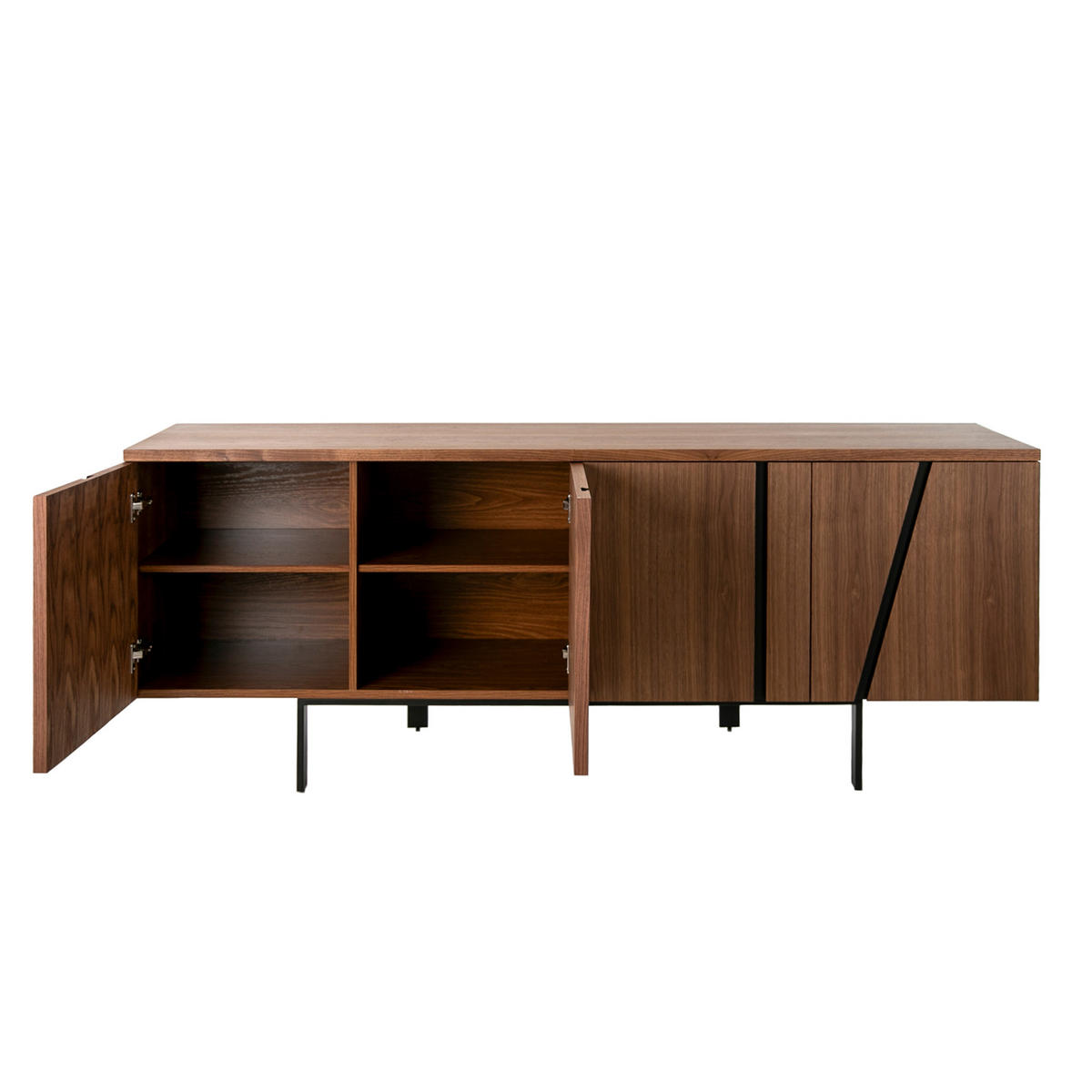 SIDEBOARD Walnuss 191/50/74 cm - Walnussfarben, Holz (191/74/50cm) - ANGEL CERDA