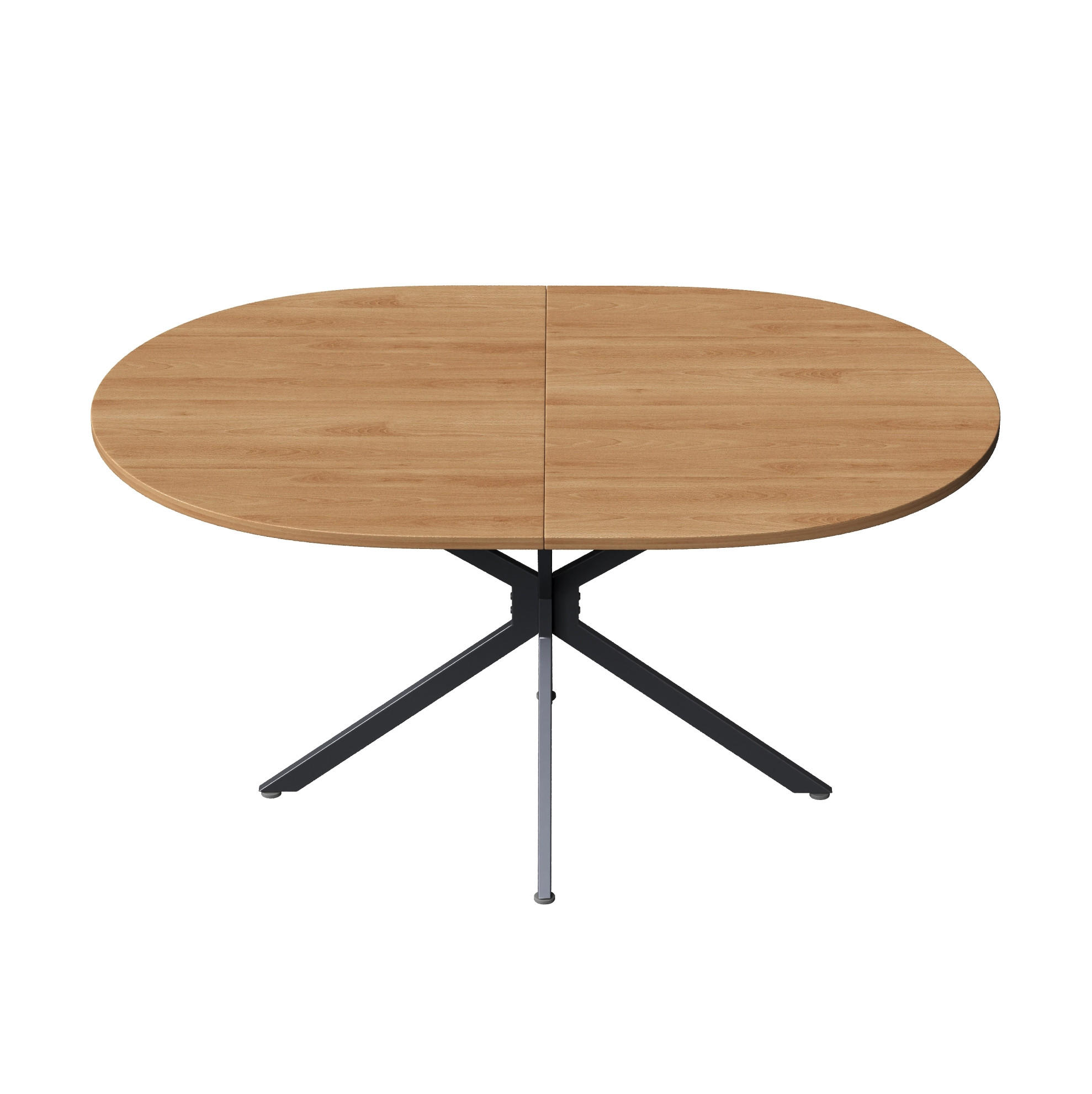 Meubliv Esstisch Braun 80x75.5x120 cm