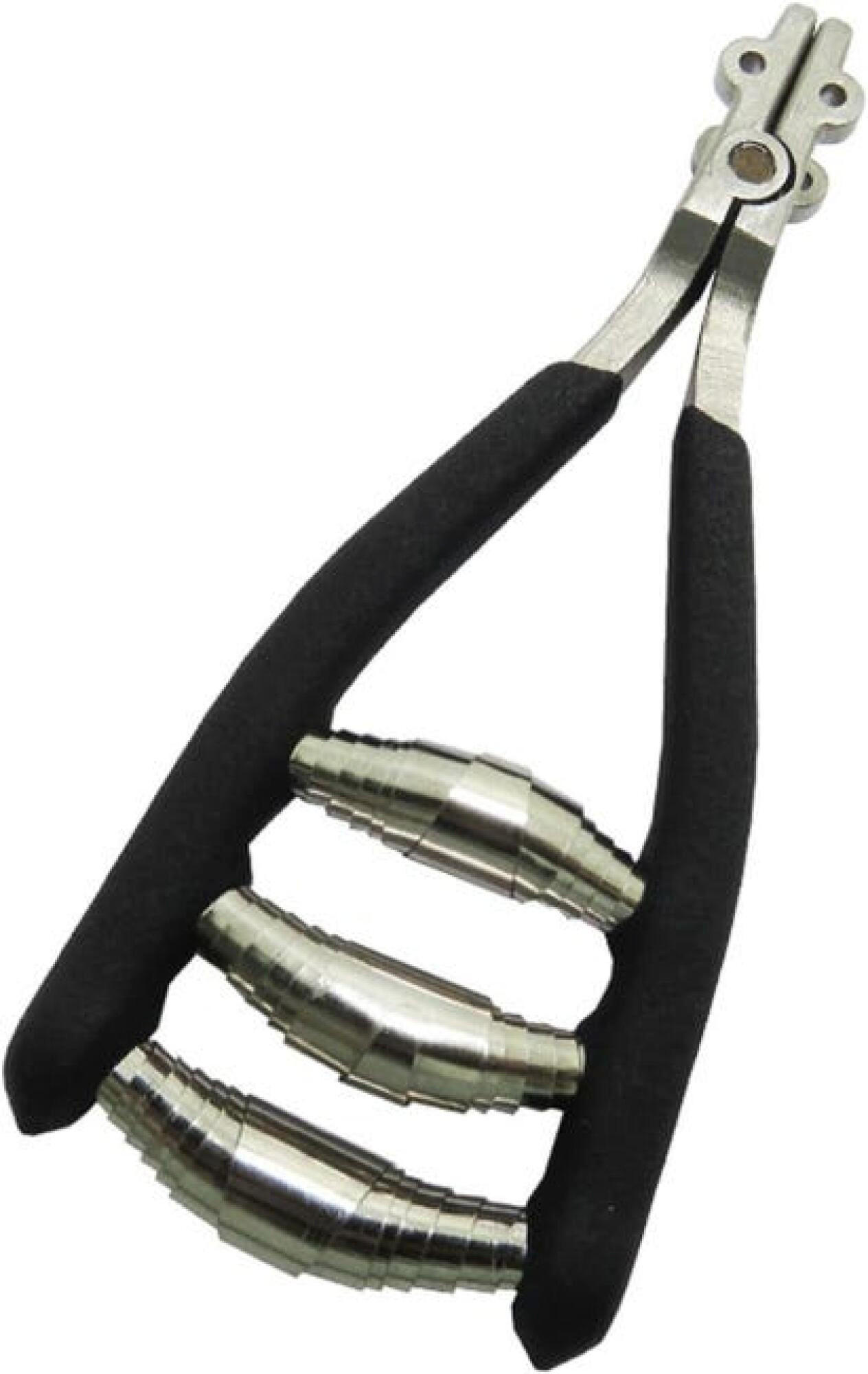ZANGE – Für das Besaiten von Tennis- und Badmintonschlägern – Schwarz - Schwarz, Metall (8.5/4.5/2cm) - DCA