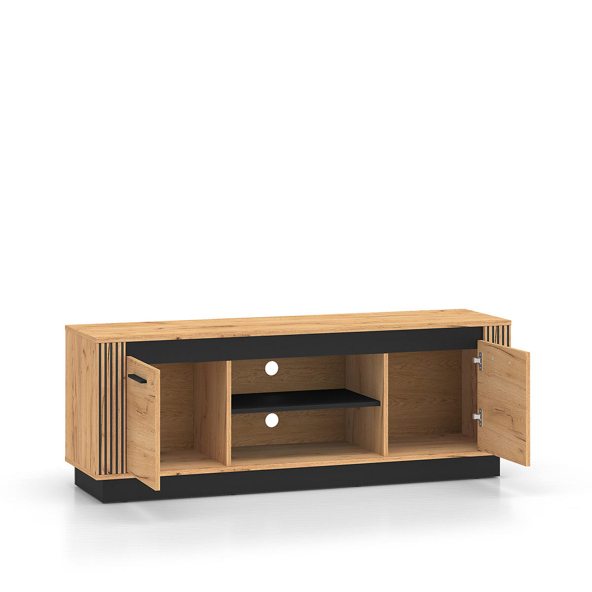 TV-MÖBEL Solal Holz - Braun, Holzwerkstoff (150/55/40cm) - Petits-meubles