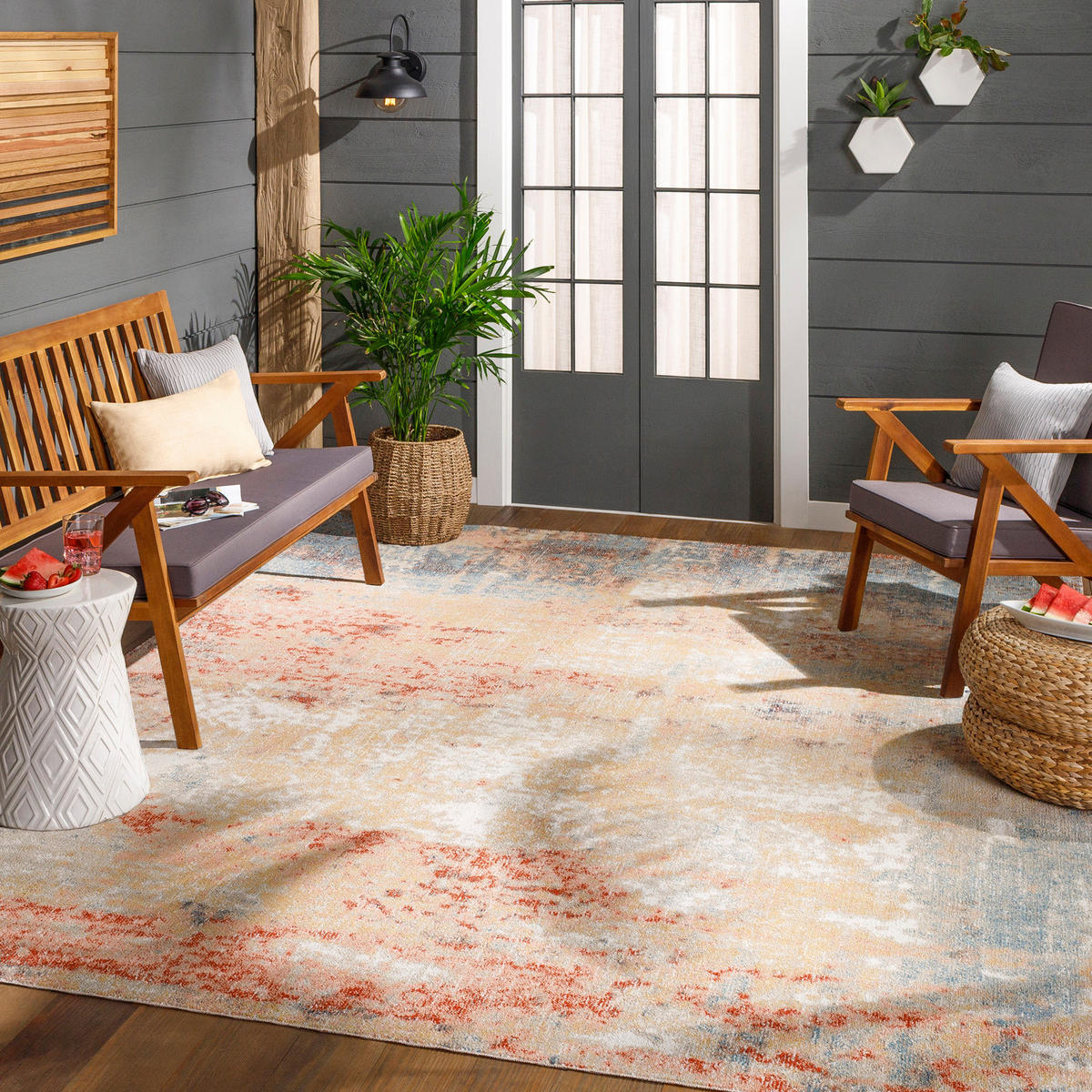 KURZFLORTEPPICH 160/213 cm Orange - Orange, Kunststoff/Textil (160/213cm) - LIVABLISS