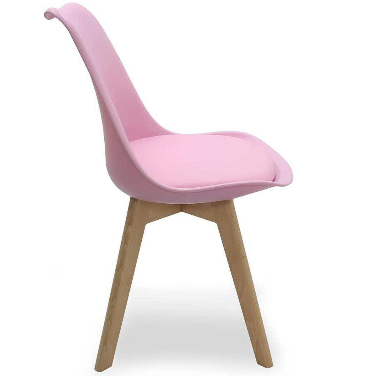 ESSZIMMERSTUHL Kunststoff 4-teilig Rosa - Pink, Kunststoff (48/83/44cm) - Life Interiors