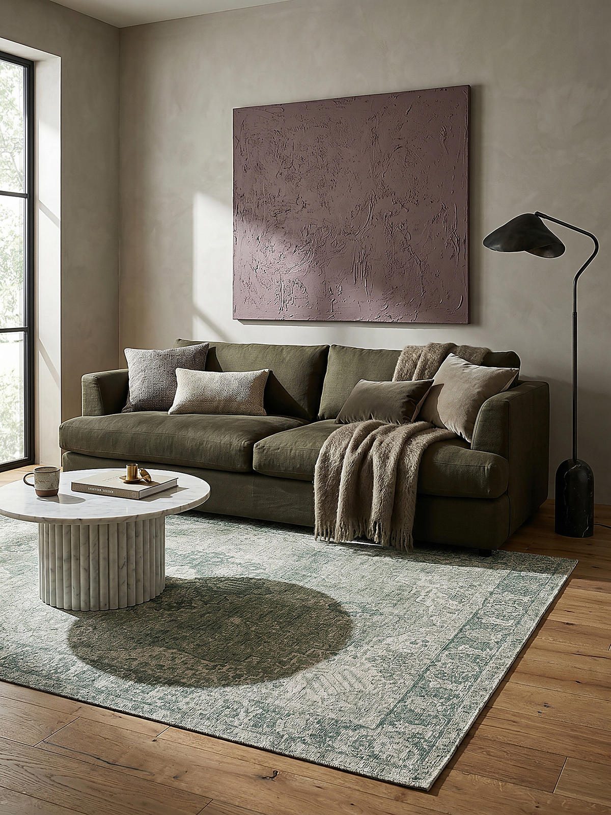 TEPPICH COQUET 155/230 cm - Grün, Textil (230/155cm) - KADIMA DESIGN