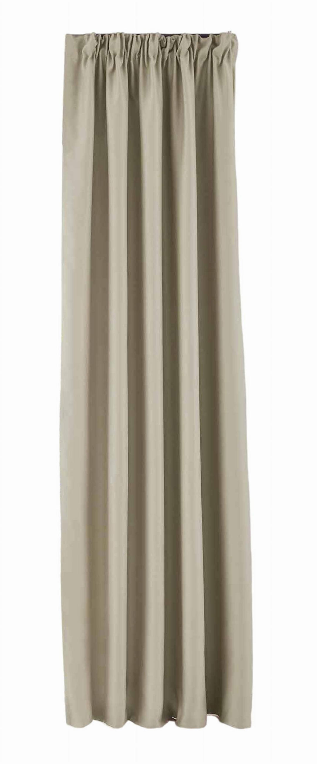 Gardinenbox Vorhang Beige 140x245 cm