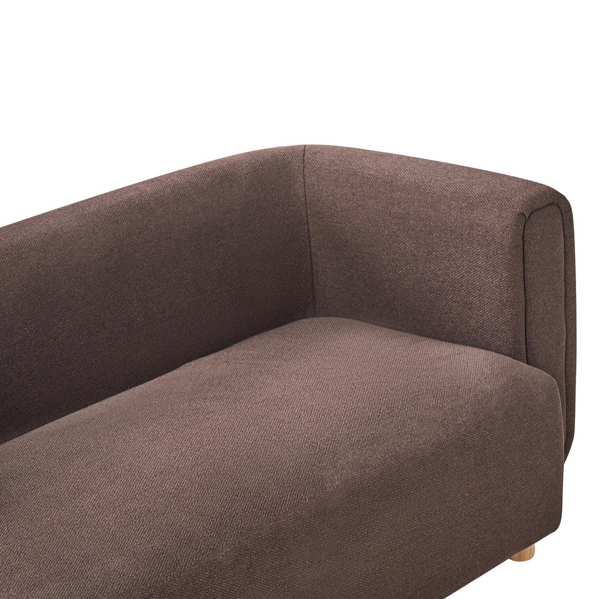 POHOVKA 2-místná Látka Tmavě hnědá Lillerod - tmavě hnědá, textil (176/67/86cm) - Beliani
