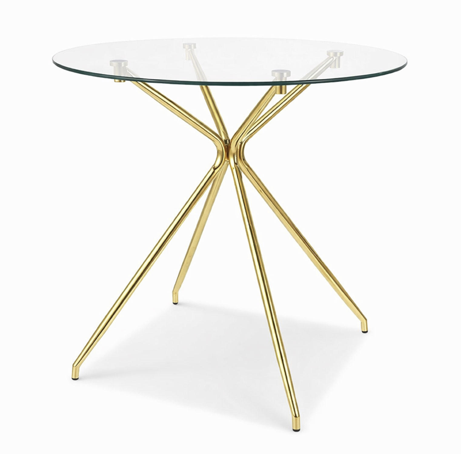 Feldmann-Wohnen Esstisch Gold 80x75x80 cm