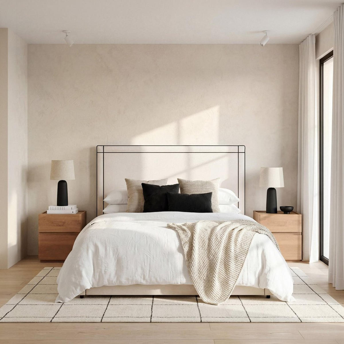 KOPFTEIL DOPPELTES Mies Beige 165 cm x 120 cm - Beige, Textil (165/7cm) - Klast Home