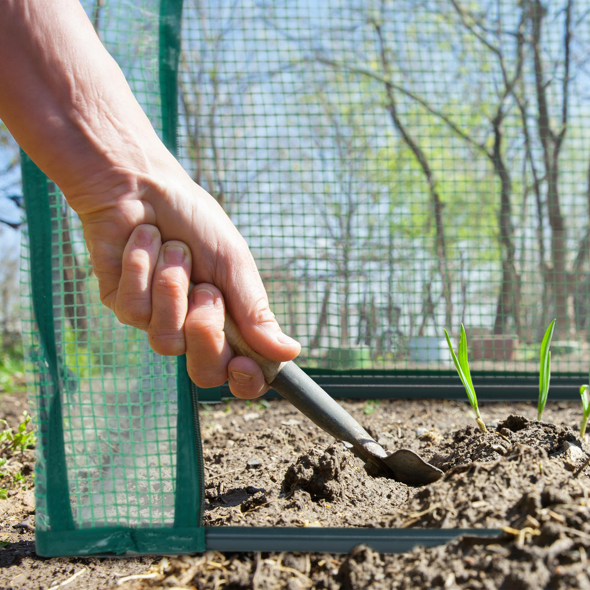 FRÜHBEET - Dunkelgrün, Kunststoff/Metall (128/50/60cm) - Relaxdays