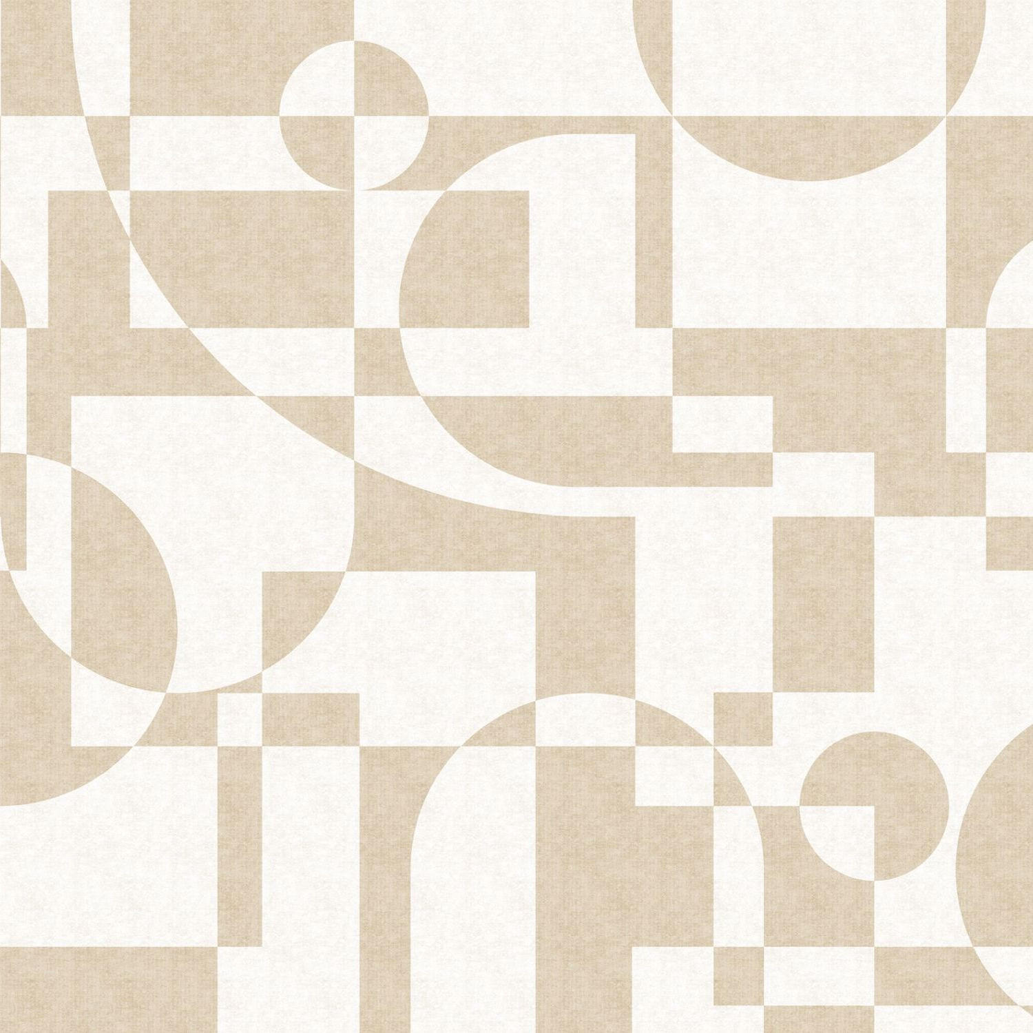 FOTOTAPETE geometrische Formen 318 x 280 cm - Beige, Papier (318/280cm) - Sanders & Sanders