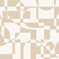 FOTOTAPETE geometrische Formen 318 x 280 cm - Beige, Papier (318/280cm) - Sanders & Sanders