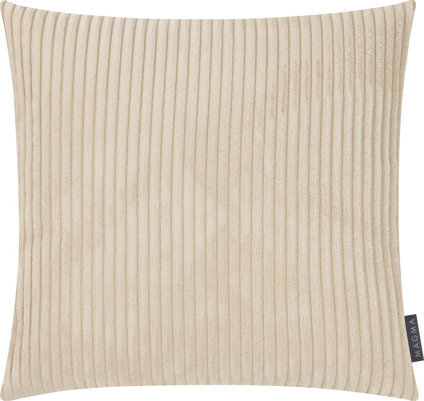 KISSENHÜLLE Shara Cord Look beige - Beige, Textil (45/45cm) - Magma Heimtexx