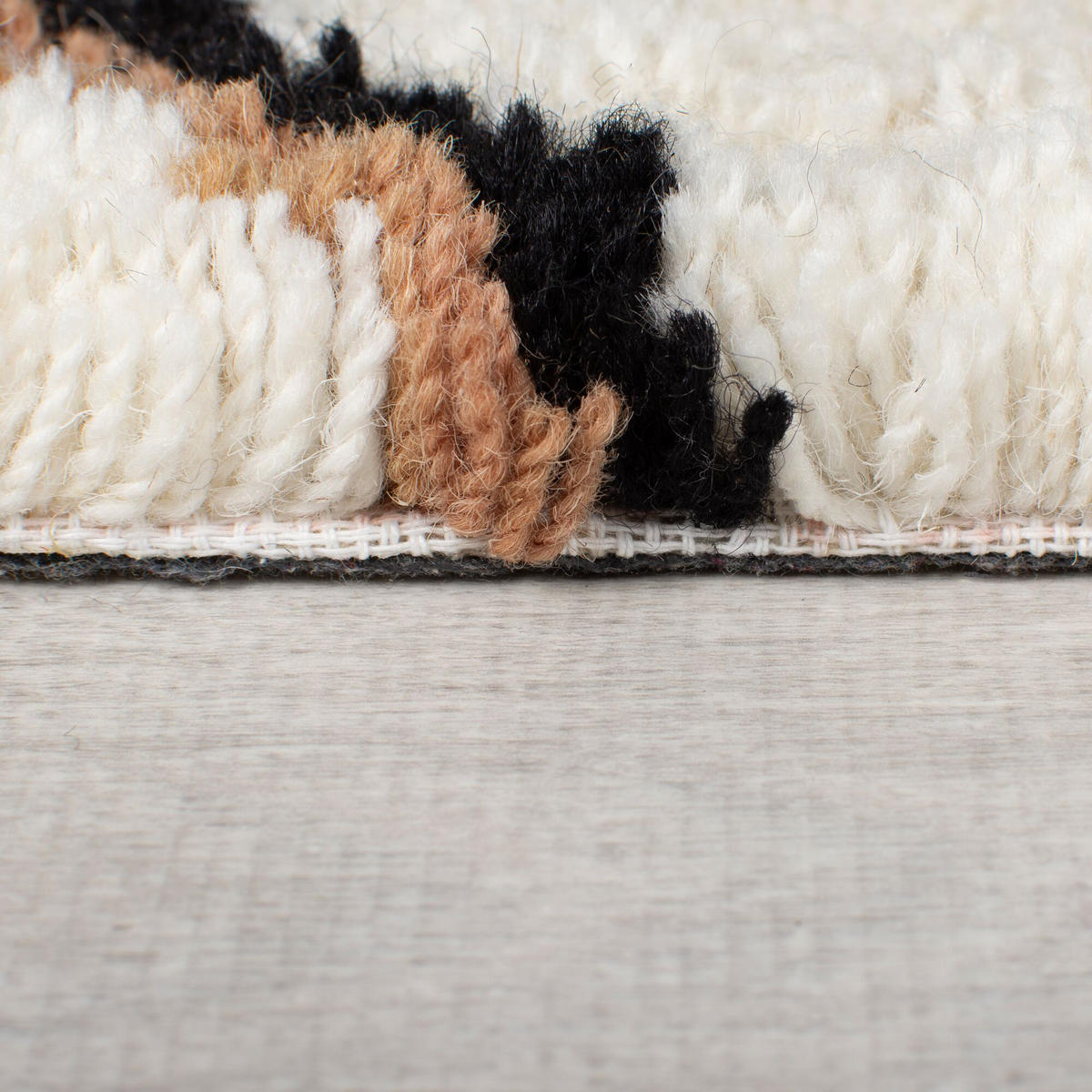 TEPPICH Hochflor Zottelig aus Wolle, Berber Stil, Shaggy Multicolor Rechteckig 120x170 - Multicolor, Textil (120/170cm) - KADIMA DESIGN