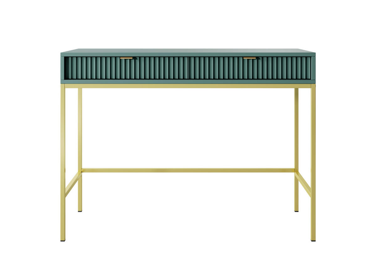 SCHMINKTISCH ZOVA Pastellgrün 104x77x50 cm Little table, Freistehend - Jadegrün/Pastellgrün, Holzwerkstoff/Metall (50/104/77cm) - DomoHome