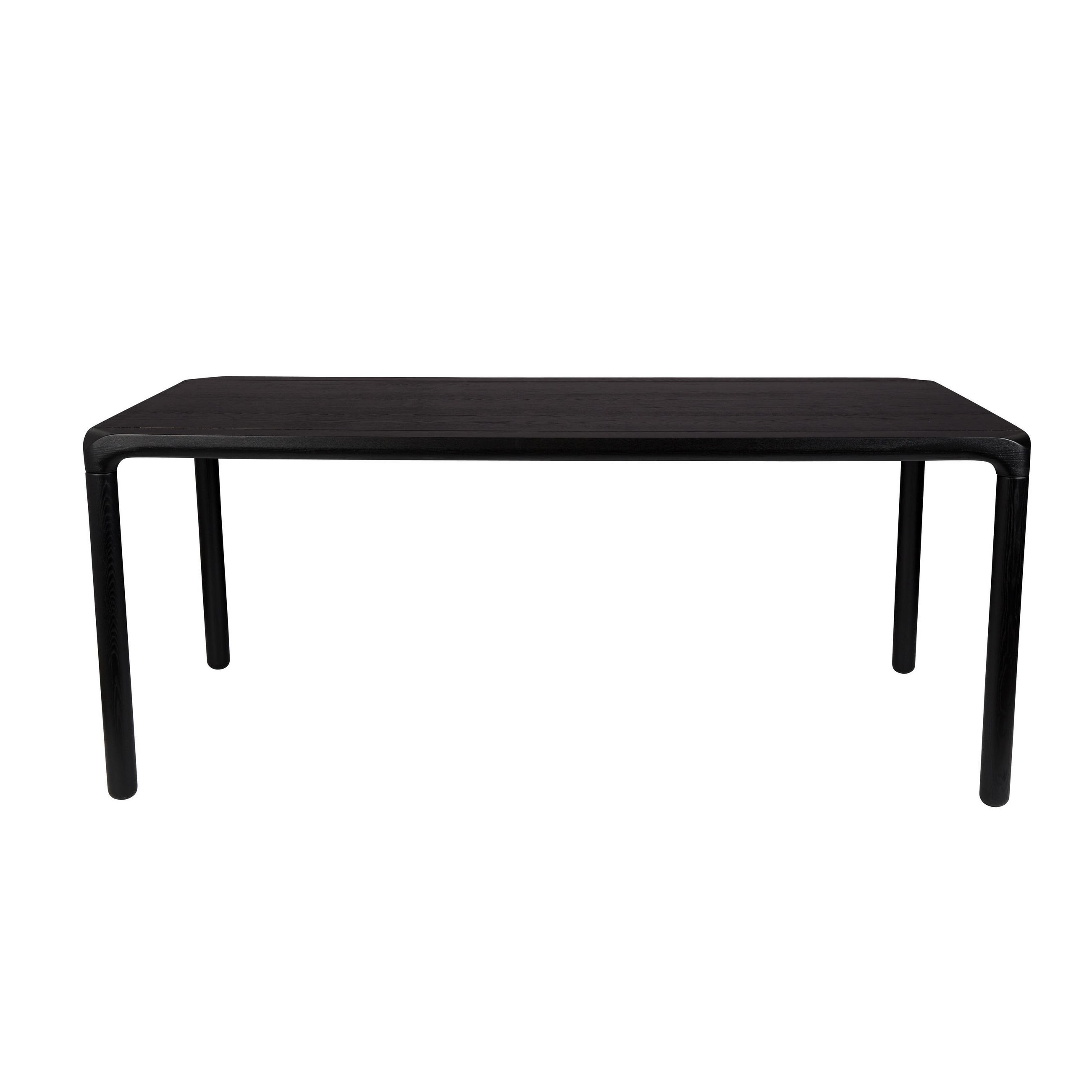 ESSTISCH Storm 220x90 cm Schwarz - Schwarz, Holz (180/90/75cm) - Zuiver