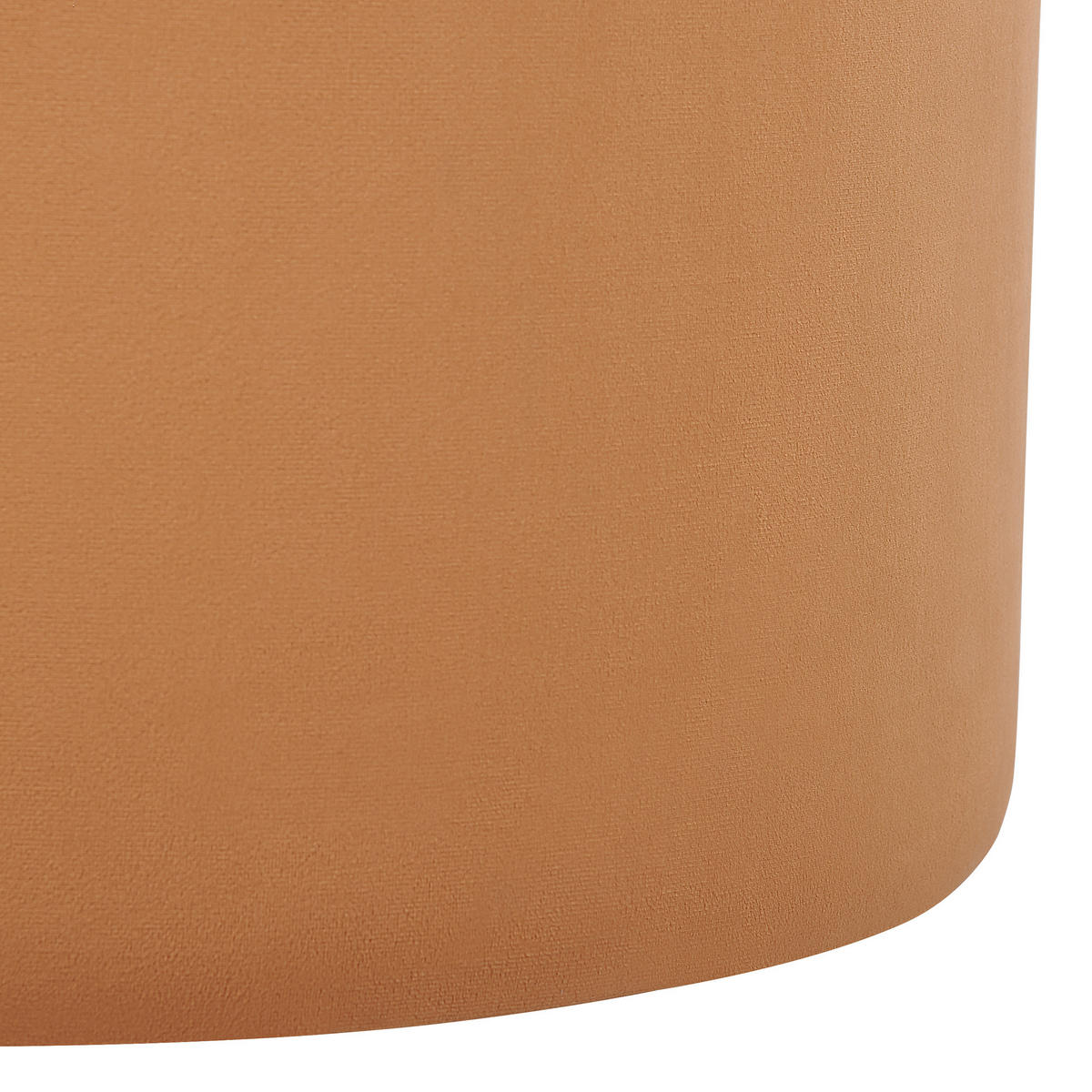 POUF Lovett 47/47/46 cm - Orange, Textil (47/46/47cm) - Beliani