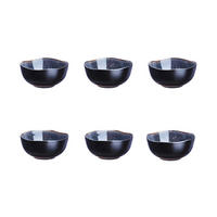 SCHALEN Iris Ø12cm - 6er-Set - Nachtblau - Blau, Keramik (12cm) - Björn