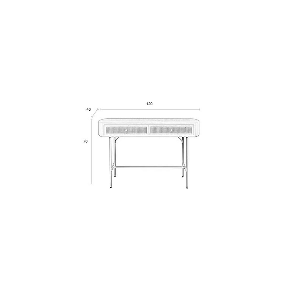 KONSOLENTISCH Amaya Konsolentisch/ Wandtisch mit Schubladen 85x39 Holz Beige - Beige, Holz (40/120/76cm) - Housecraft Living