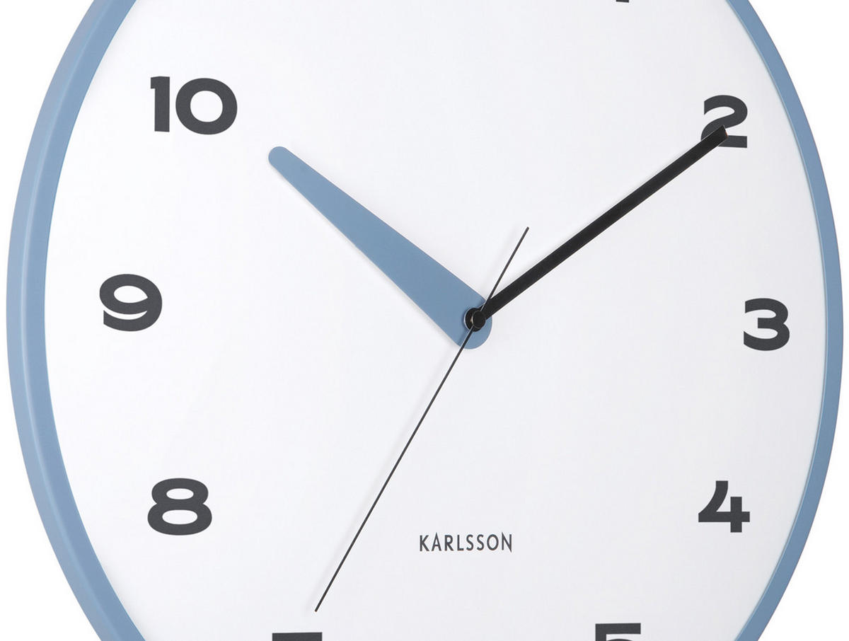 WANDUHR Brisk Dome Ø40 cm - Blau, Metall (40/1/40cm) - Karlsson