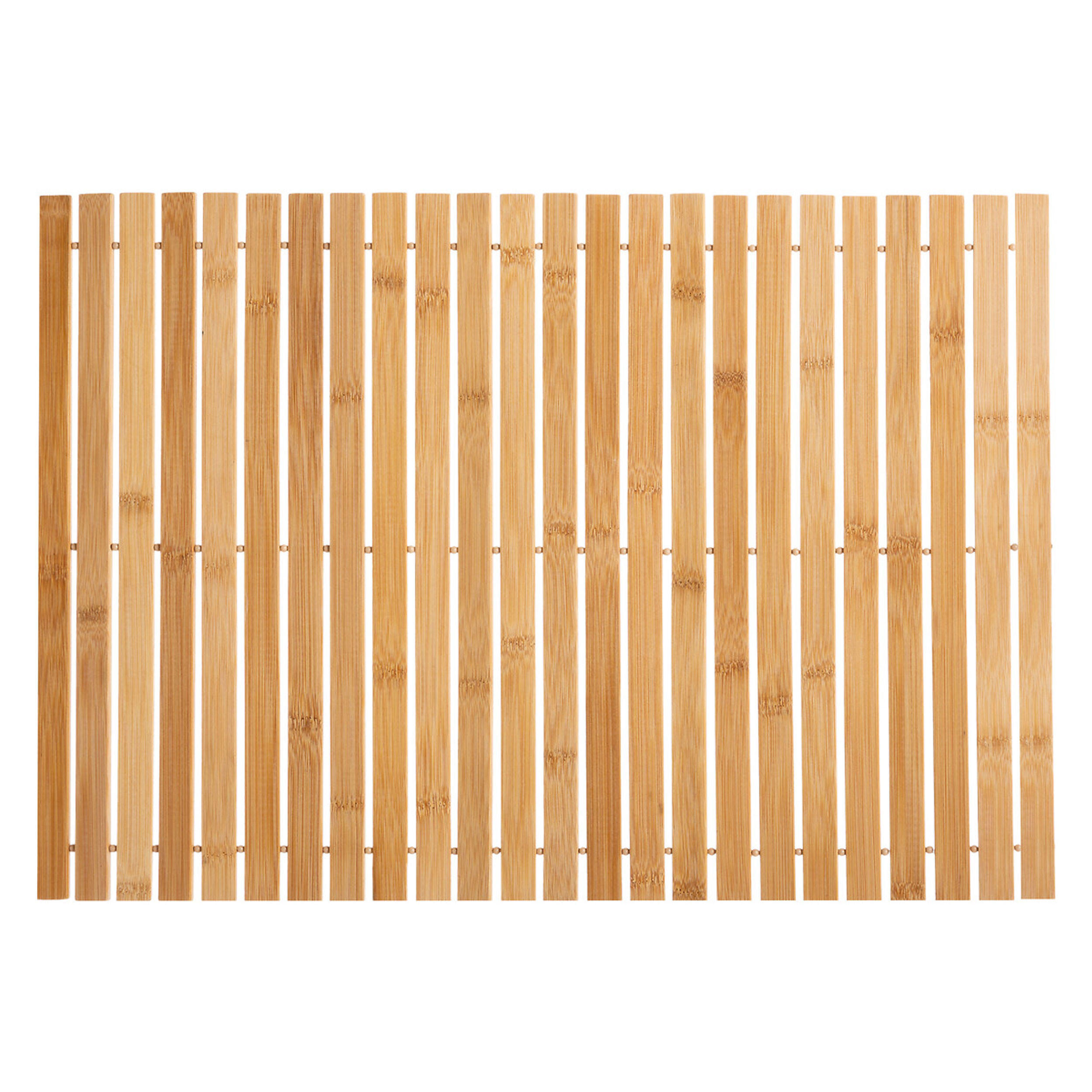 BADEMATTE, zum Aufrollen, Bambus, Braun, 40 x 60 cm - Braun, Holz (8/8cm) - 5five Simply Smart