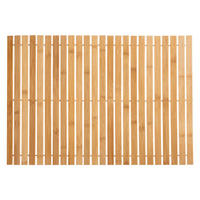 BADEMATTE, zum Aufrollen, Bambus, Braun, 40 x 60 cm - Braun, Holz (8/8cm) - 5five Simply Smart