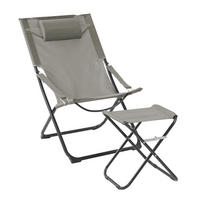 RELAXSESSEL Tomra Hellgrau - Hellgrau, Metall (61/93/77cm) - SVITA