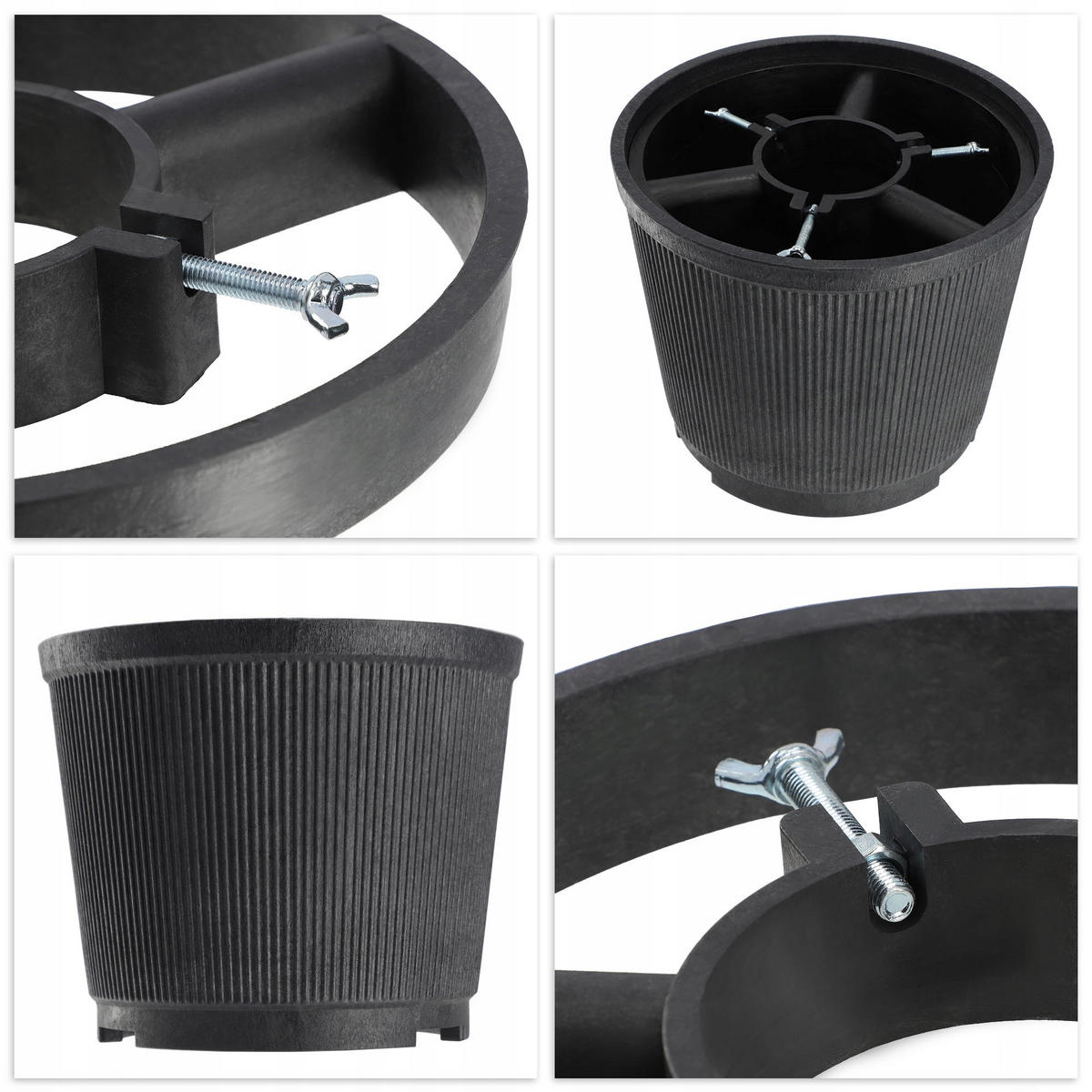 KADAX Großer Weihnachtsbaumständer, Weihnachtsbaumständer, 2,5 m - Grün, Kunststoff (25.4cm) - KADAX