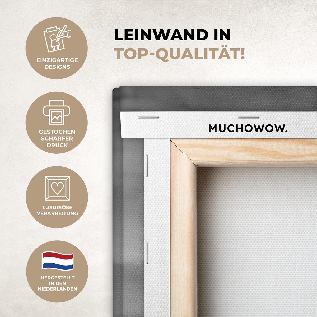 LEINWANDBILD New York - Skyline - Stadt - Blau 90x90 cm - Blaugrau, Textil (90/90cm) - MuchoWow