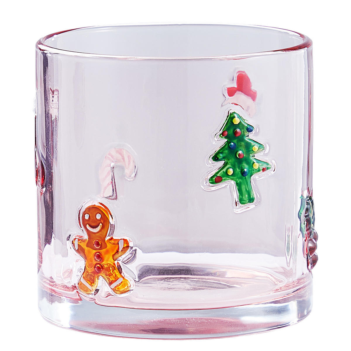 WINDLICHT X-Mas Mix - Pink, Glas (10/10/10cm) - Butlers