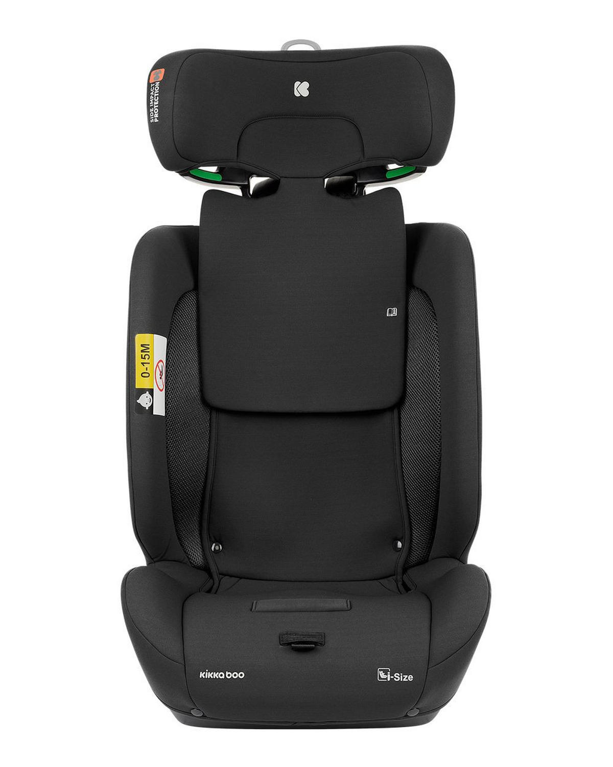 KINDERSITZ i-Flit i-Size schwarz (76-150cm) Isofix Kopfstütze verstellbar SPS - Schwarz, Kunststoff (44/62/45cm) - Kikka boo