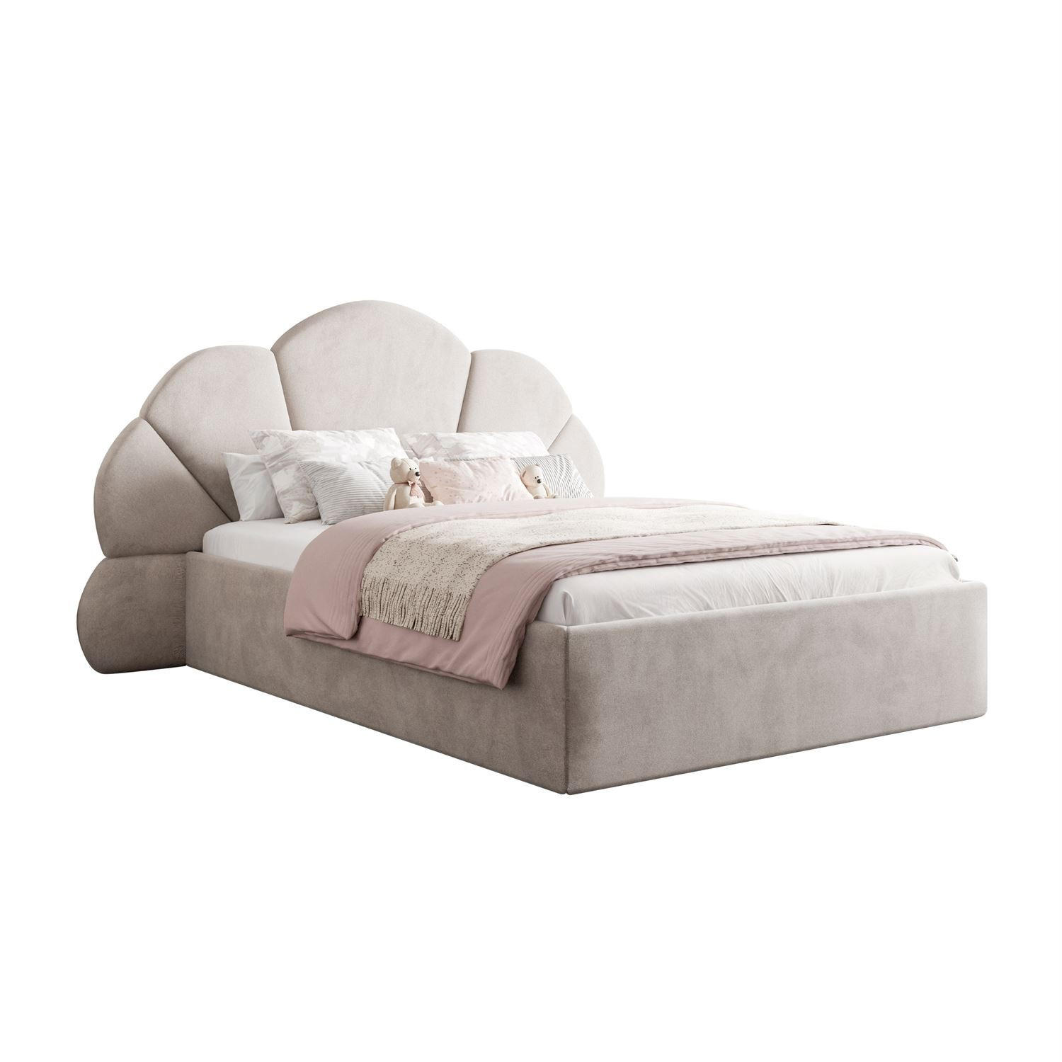 Lookway Polsterbett Beige 90x200 cm