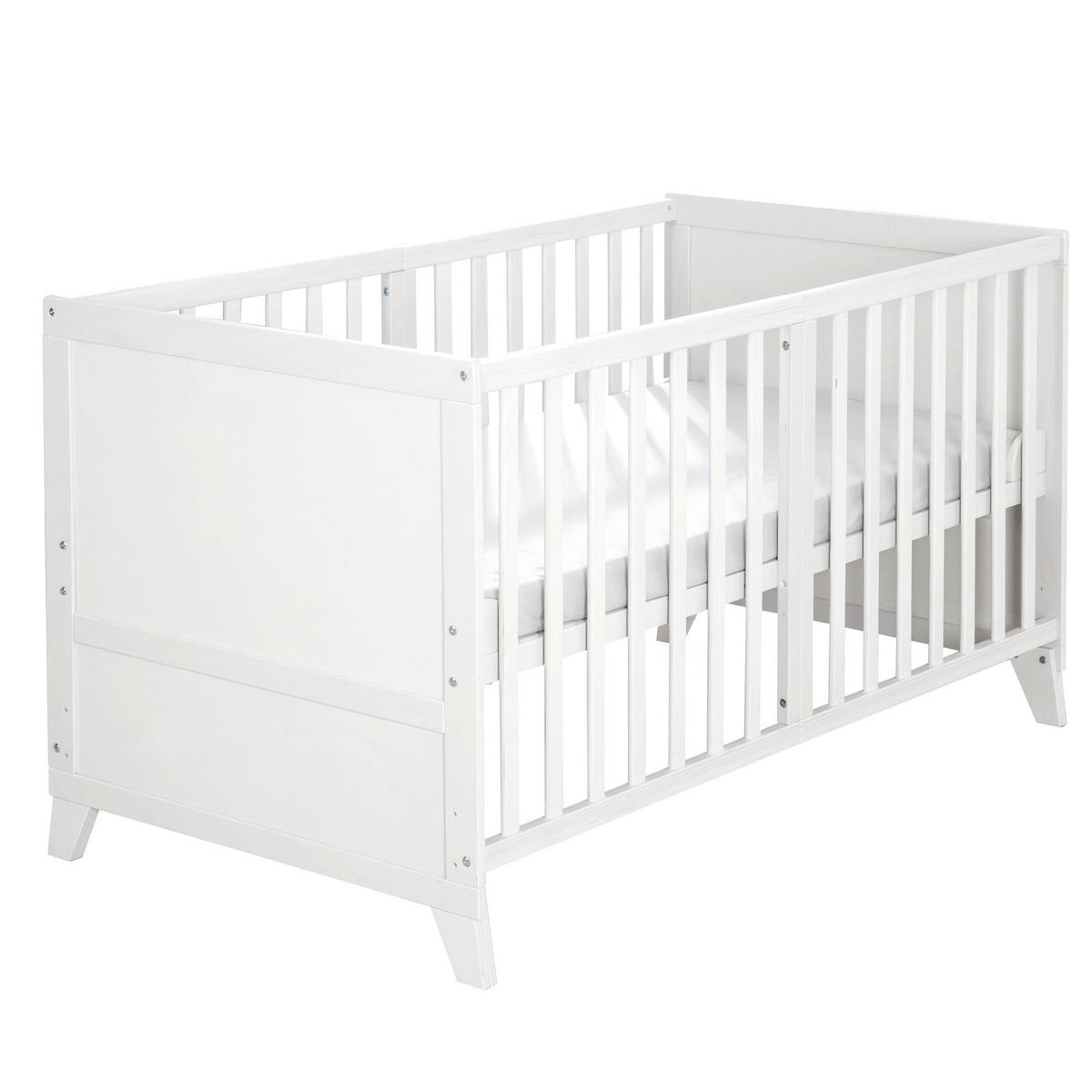 BABYBETT Savanna Friends 70 x 140 cm - Beige/Weiß, Holz/Holzwerkstoff (70/140cm) - Roba