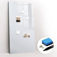 MAGNETTAFEL 60x120 Weiß schwarzer Marker - Weiß, Glas (60/0.4/120cm) - TULUP