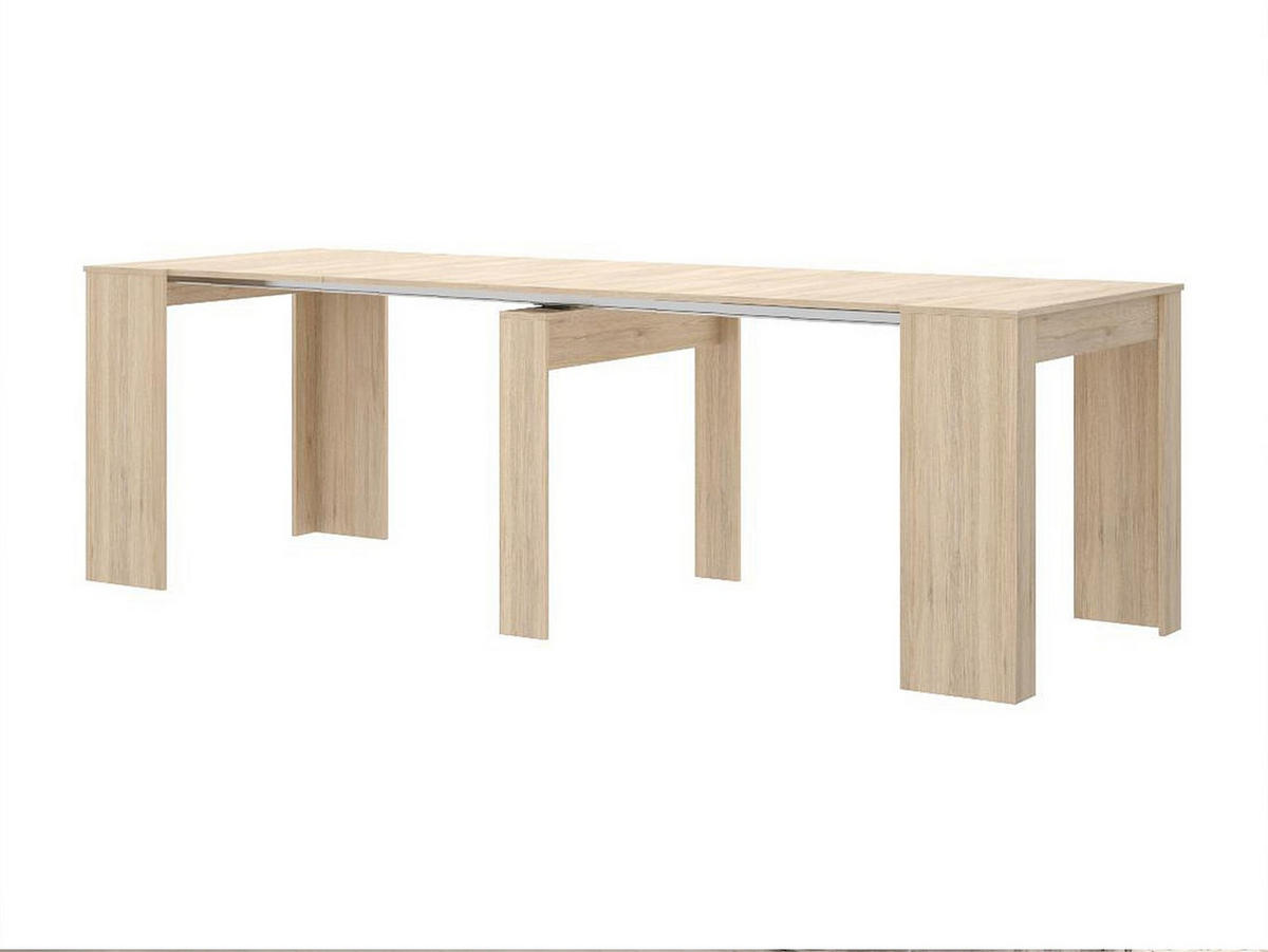 KONSOLENTISCH - Holz, Platte - Naturfarben Hell - Naturfarben, Holz (90/54/77cm) - Vente-Unique