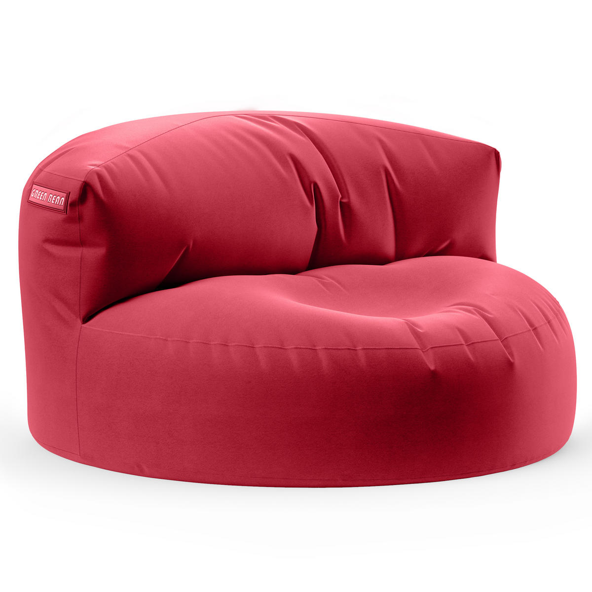 INDOOR OUTDOOR SITZSACK Lounge Sofa - Rot, Textil (90/50/50cm) - Green Bean