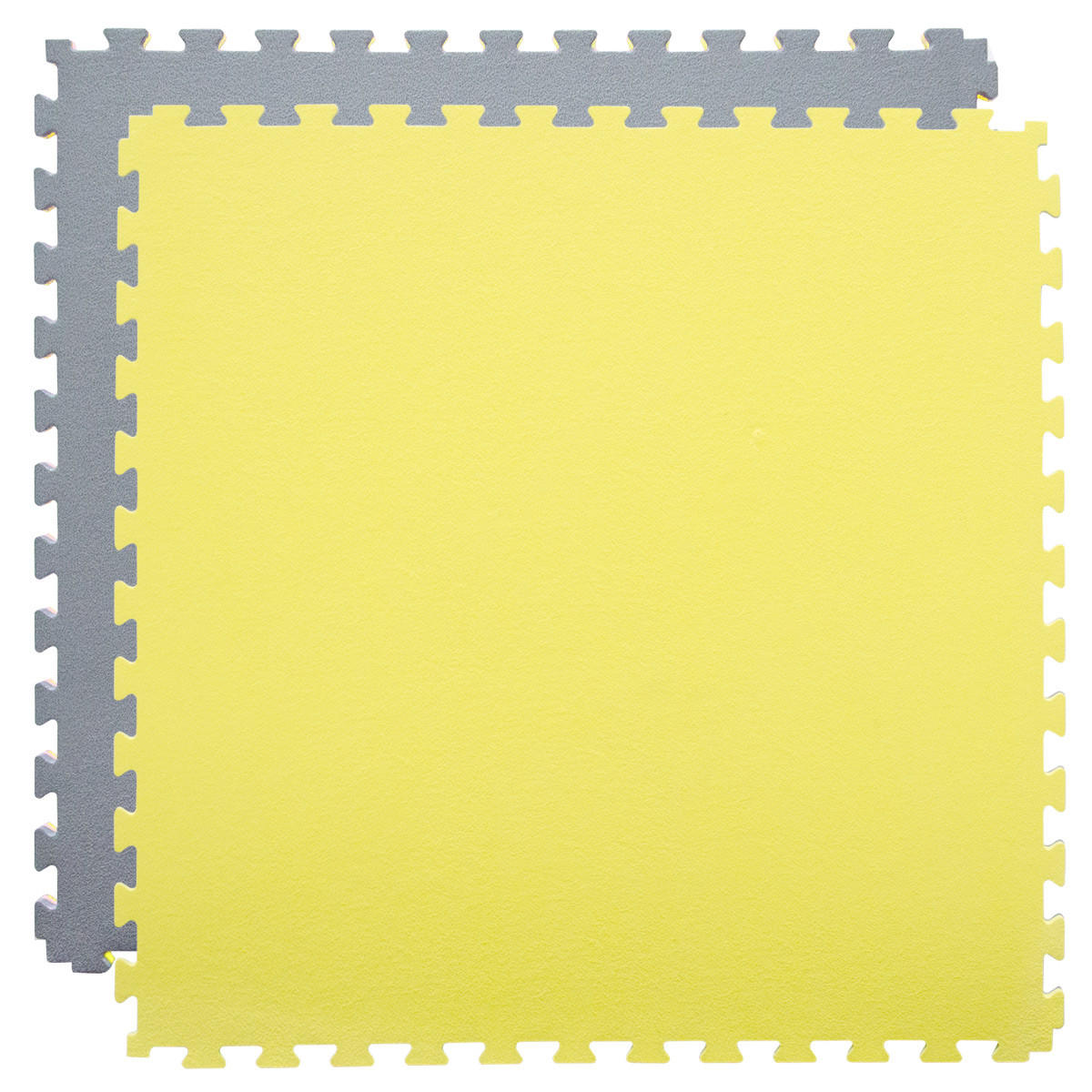 PUZZLEMATTE 90x90x2 cm, Gelb - Gelb, Kunststoff (90/90cm) - eyepower