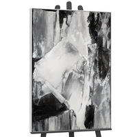 GEMÄLDE Kontrastreiche Reflexionen Schattenfugenrahmen Weiß 140x100 cm - Weiß, Holz (140/100cm) - YS-art gallery