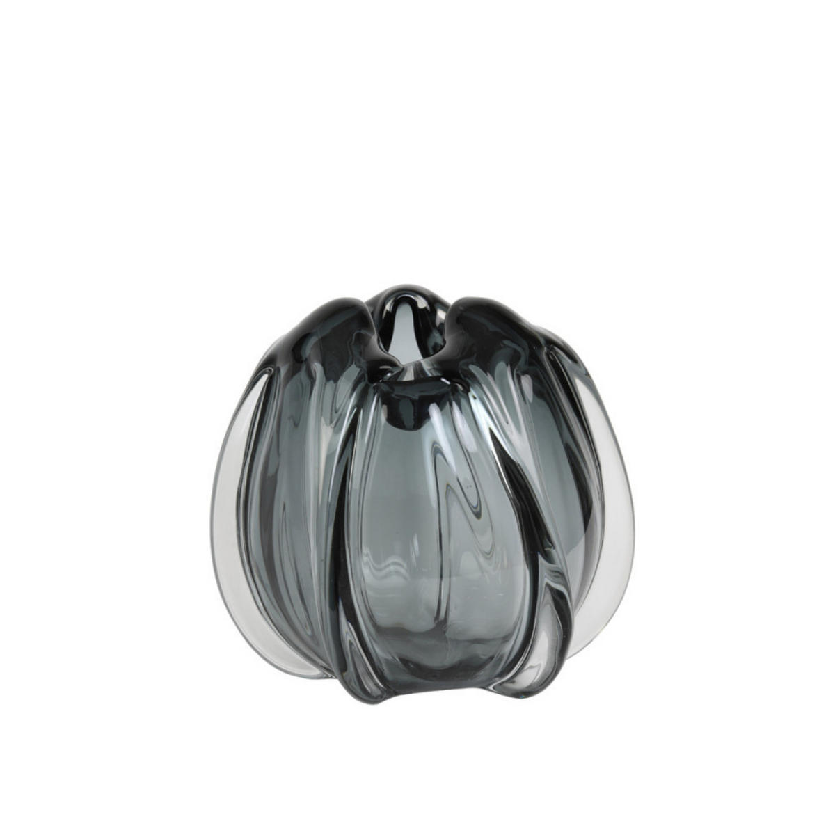 VASE Murela - Grau - 24.5/24.5/22 cm - Grau, Glas (22cm) - Light & Living