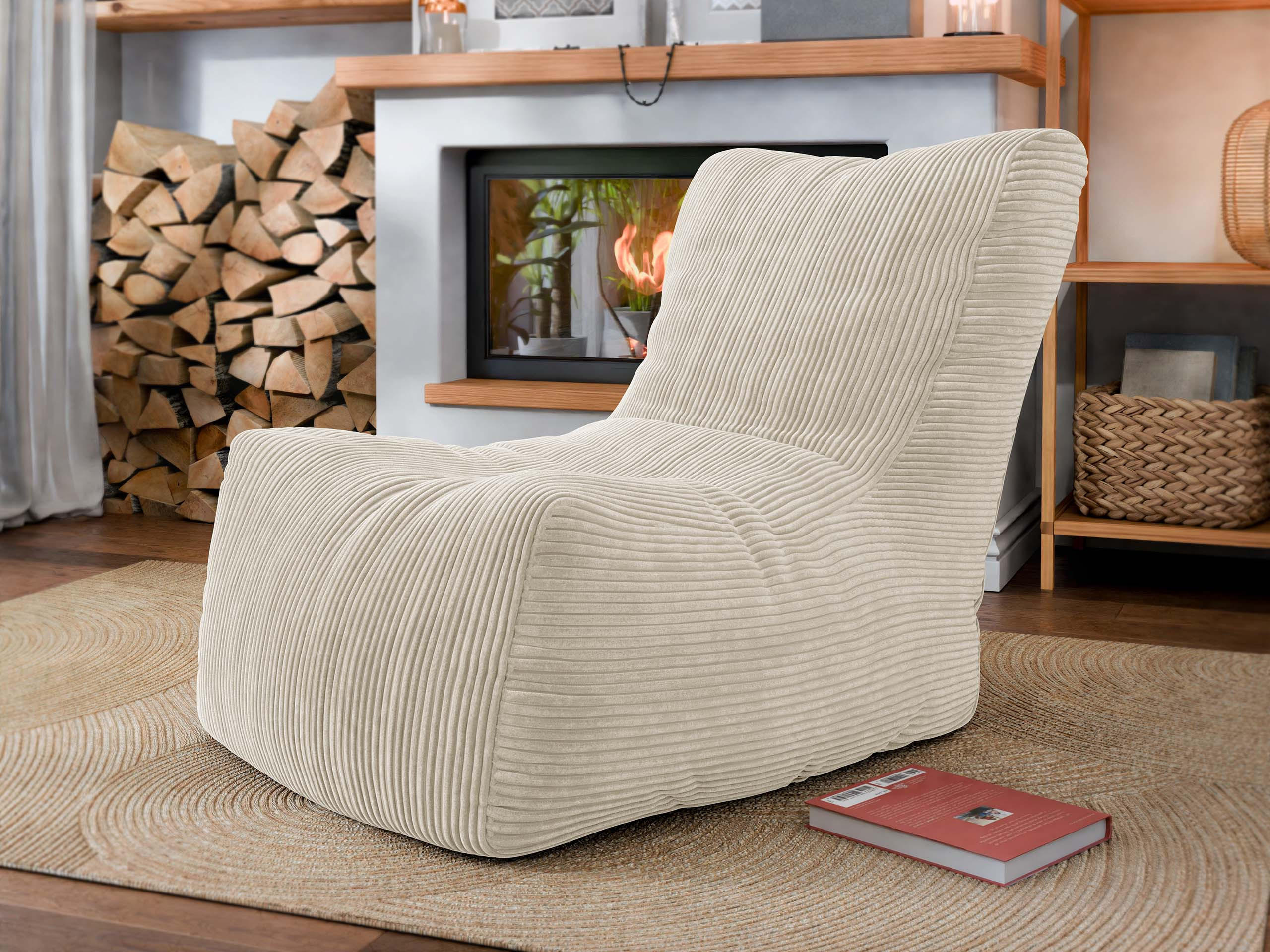 SITZSACK Rest Cord - Beige, Textil (80/90/100cm) - MIRJAN24