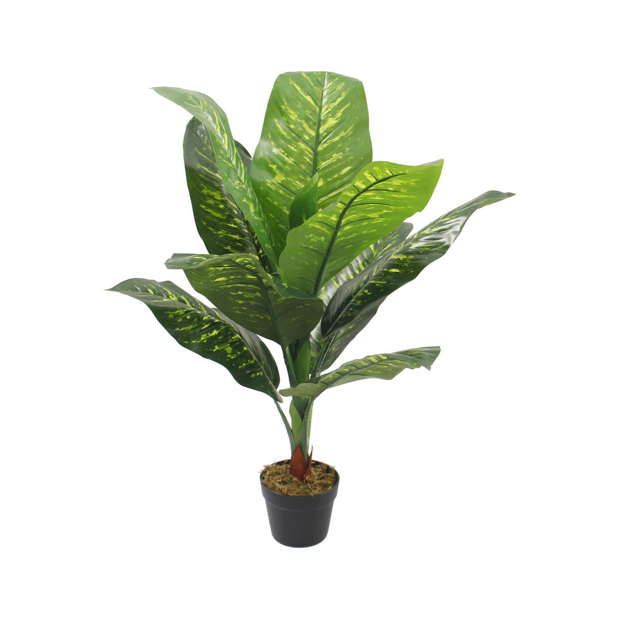 KUNSTPFLANZE Pothos 90 cm - Grün, Kunststoff (90cm)