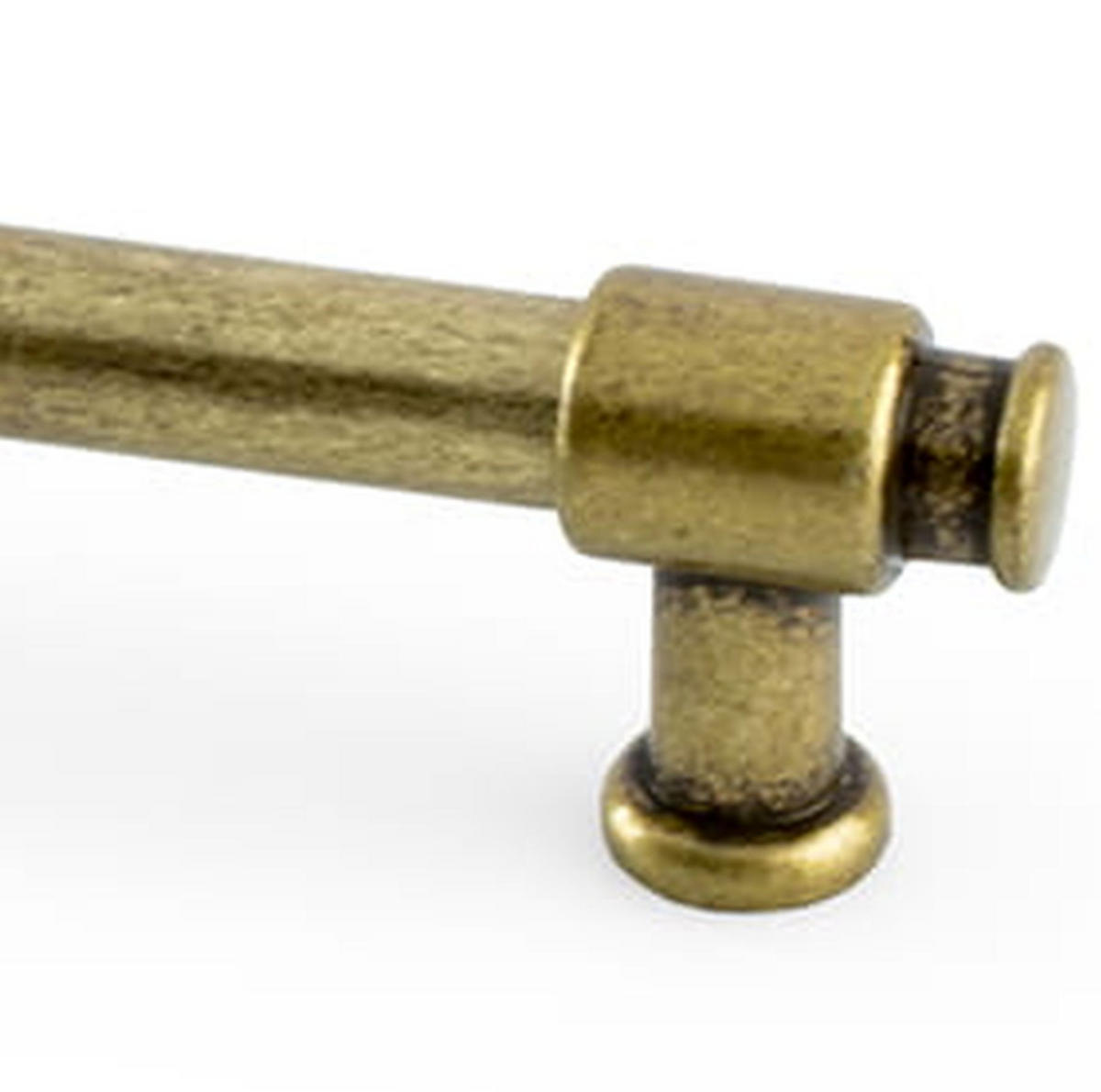 MÖBELGRIFF BA 160mm Altmessing Messing brüniert Vintage mit 2 Schrauben - Messingfarben, Metall (1.2/2.9/19cm) - Livingpoint24