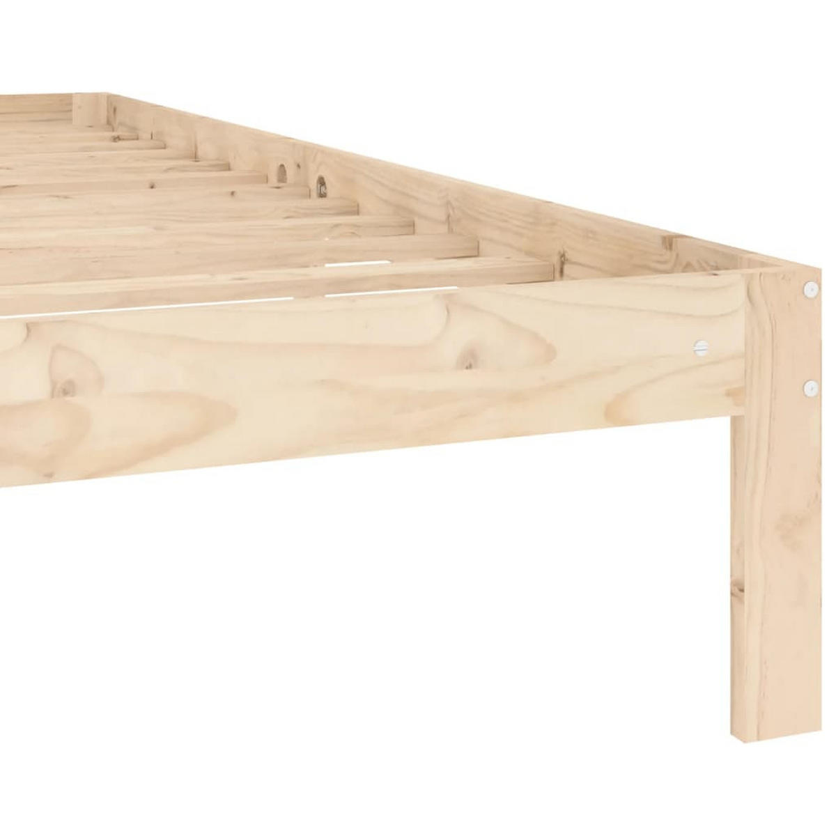 MASSIVHOLZBETT Kiefer 140/200 Cm - Braun, Holz (140/200cm) - vidaXL