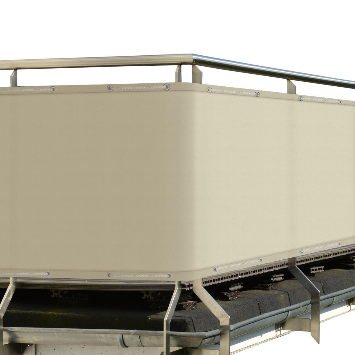 BALKONUMSPANNUNG SolVision PB2 90/500 cm Creme PE - Creme, Kunststoff (500/90cm) - Sol Royal