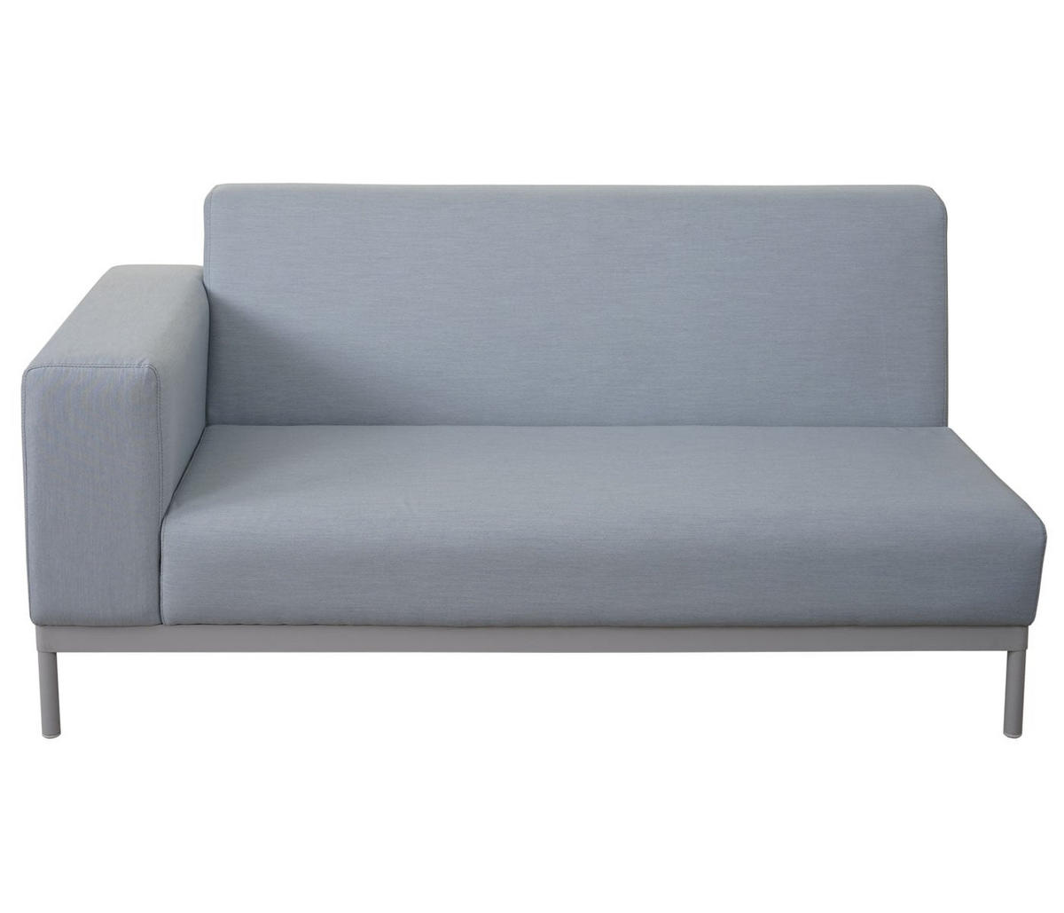 GARTEN-GARNITUR Blau ohne Ablage ohne Kissen - Blau, Metall - PROREGAL