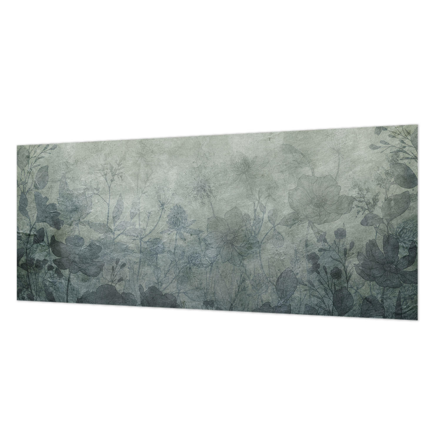 FOTOTAPETE 250x104 cm - Pflanzeneleganz - Grau, Textil (250/104cm) - Wallfluent